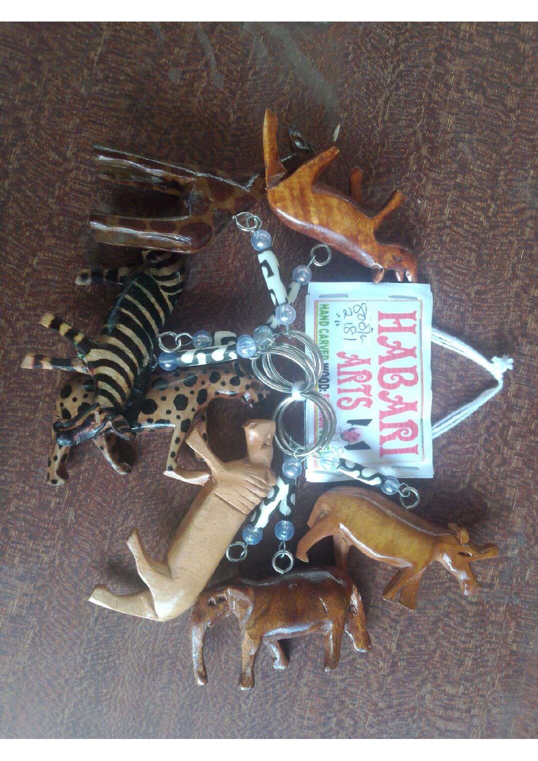 Animal Keychains with Bead Rings