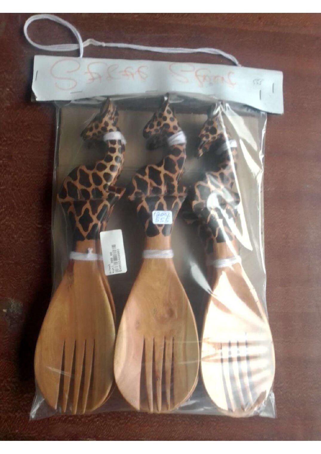 Salad Servers ×3 — Giraffe Handles