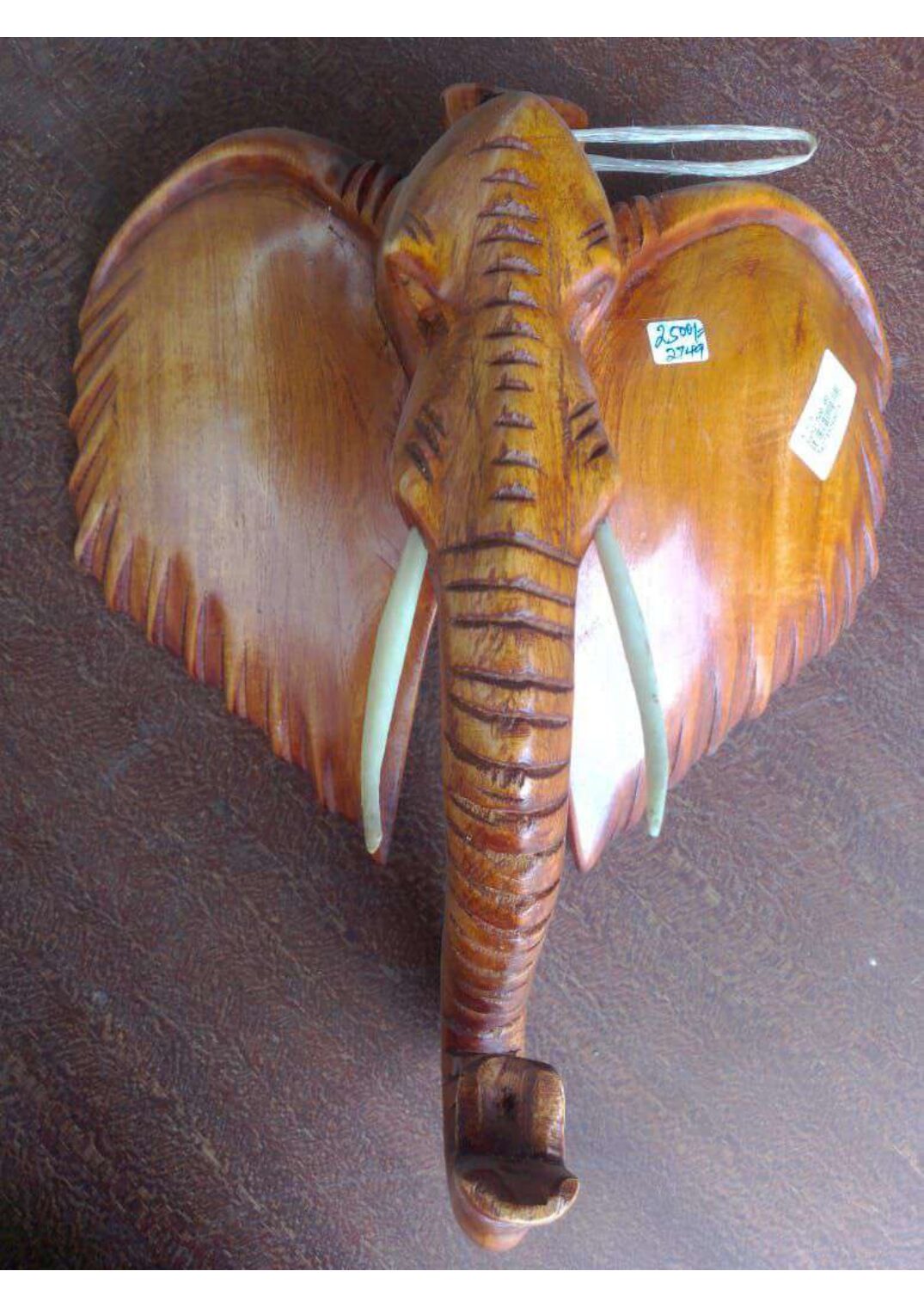Large Elephant-Head Wall Hanging