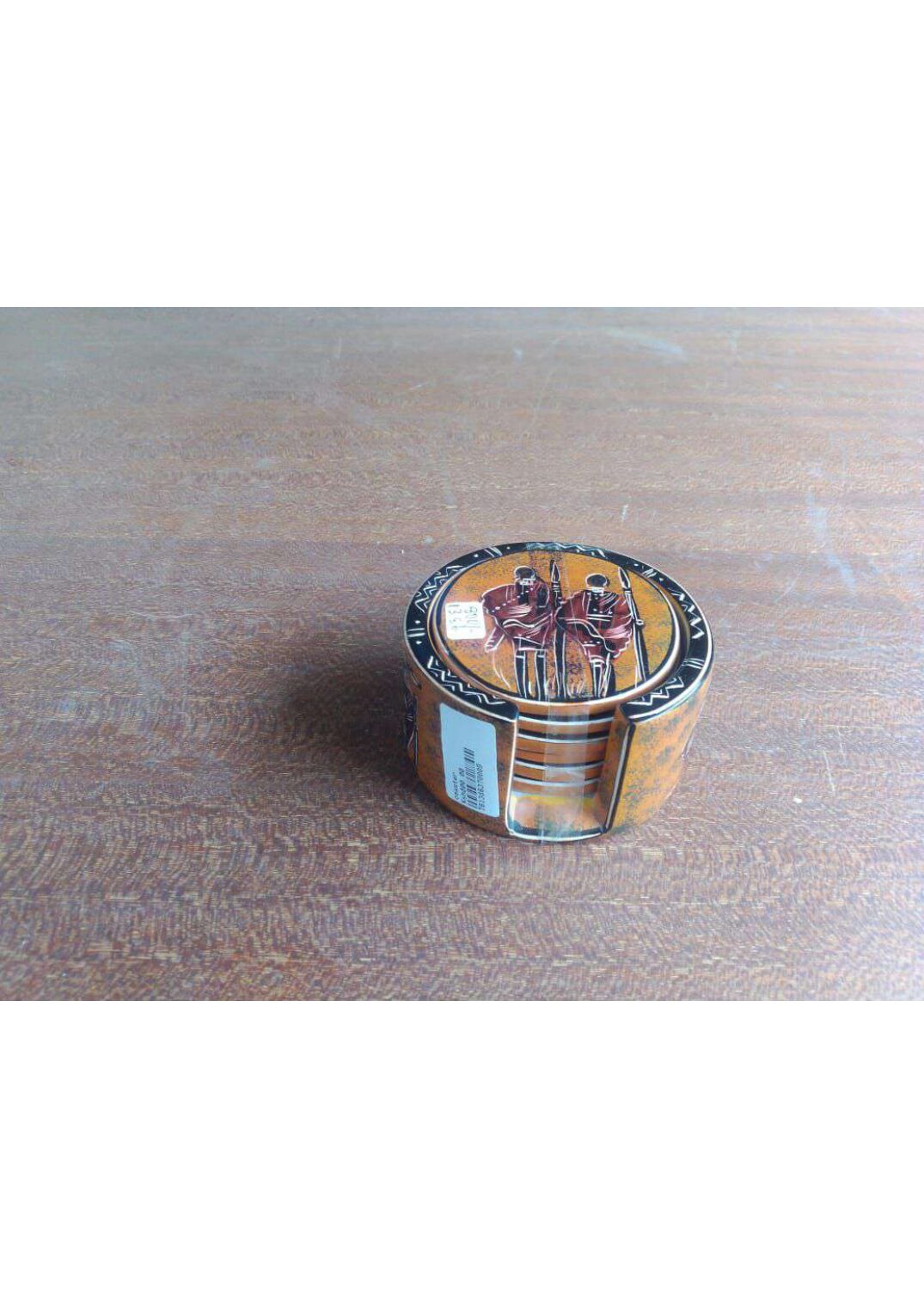 Lidded Coaster Set — Maasai
